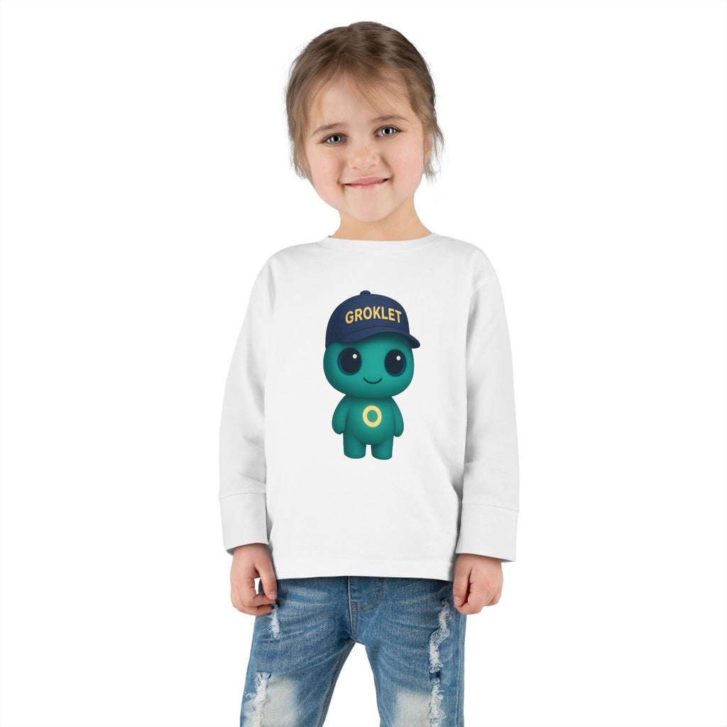 Groklet Kid Tee — Cute Alien Toddler Long Sleeve Shirt