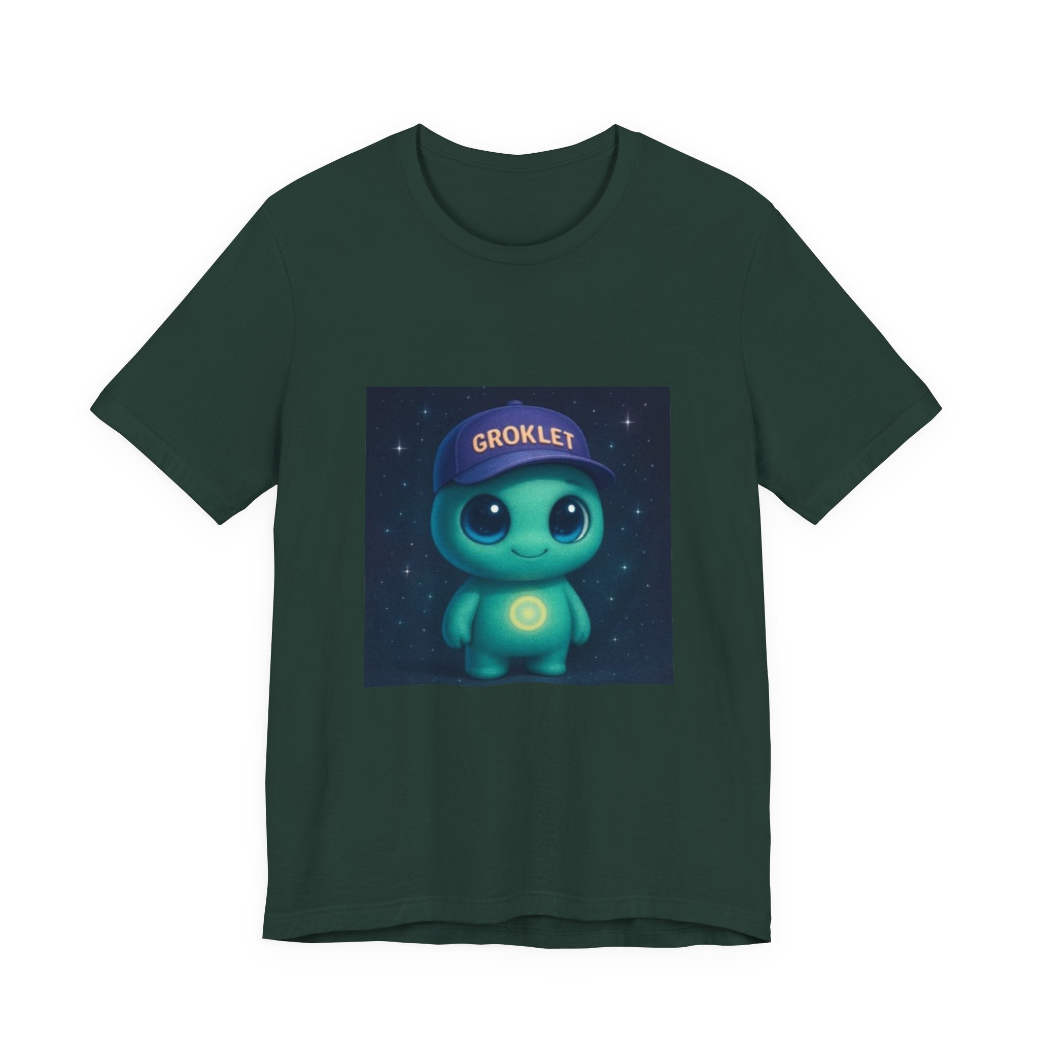 Groklet Alien Tee — Cute Glowing Space Creature T-Shirt