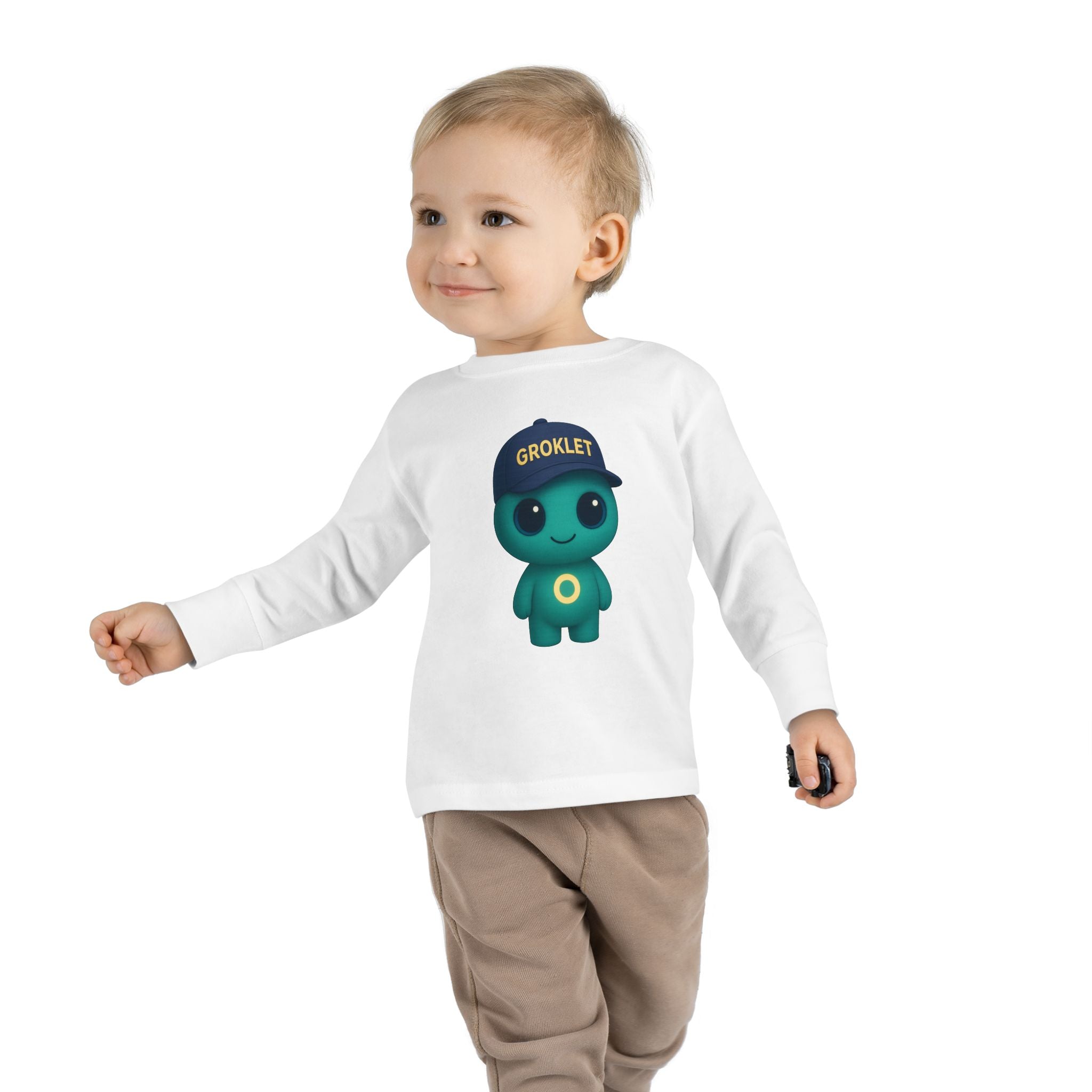 Groklet Kid Tee — Cute Alien Toddler Long Sleeve Shirt