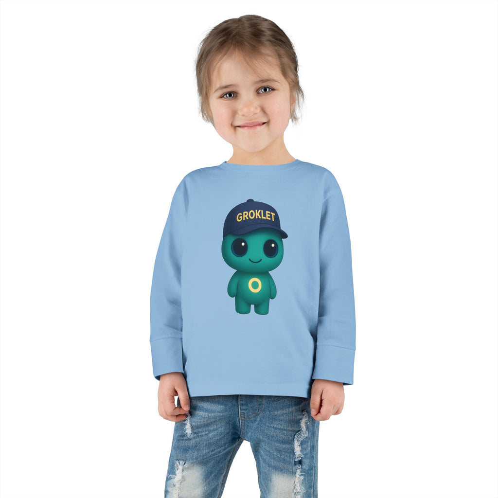 Groklet Kid Tee — Cute Alien Toddler Long Sleeve Shirt