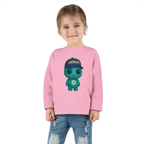 Groklet Kid Tee — Cute Alien Toddler Long Sleeve Shirt