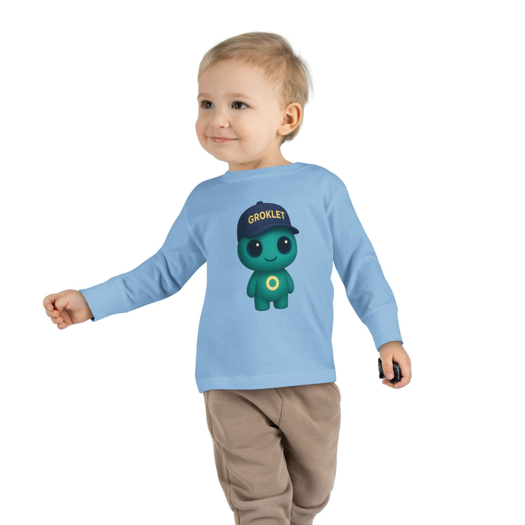 Groklet Kid Tee — Cute Alien Toddler Long Sleeve Shirt