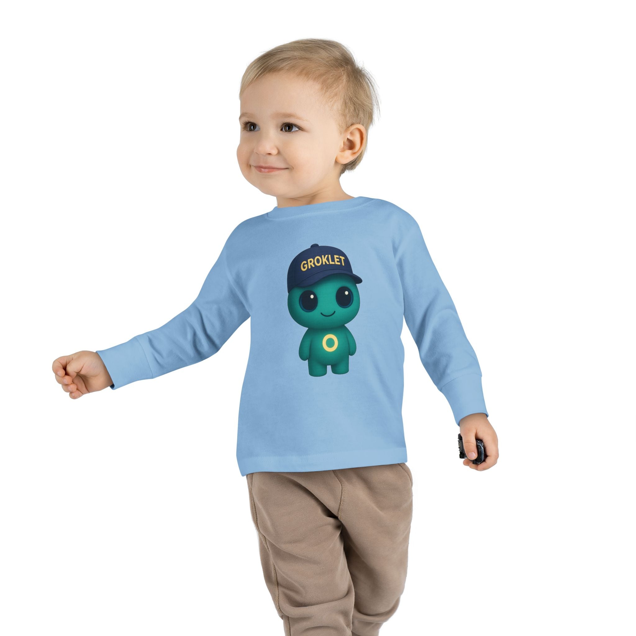 Groklet Kid Tee — Cute Alien Toddler Long Sleeve Shirt