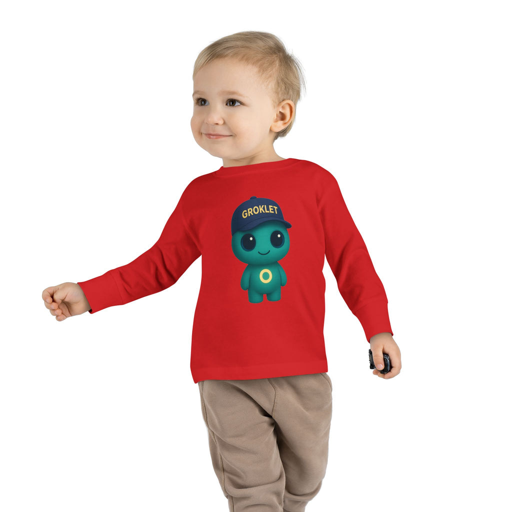 Groklet Kid Tee — Cute Alien Toddler Long Sleeve Shirt
