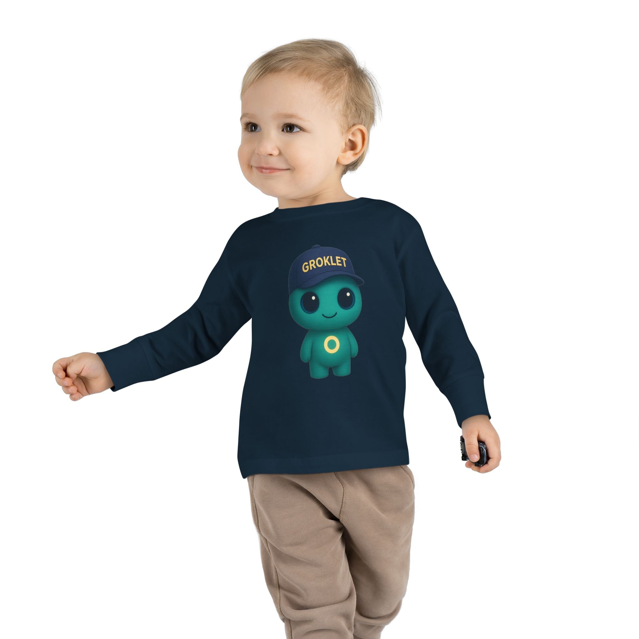 Groklet Kid Tee — Cute Alien Toddler Long Sleeve Shirt
