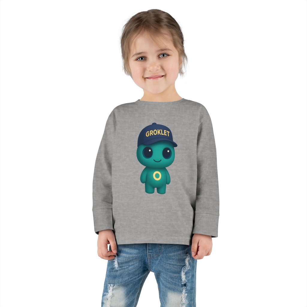 Groklet Kid Tee — Cute Alien Toddler Long Sleeve Shirt