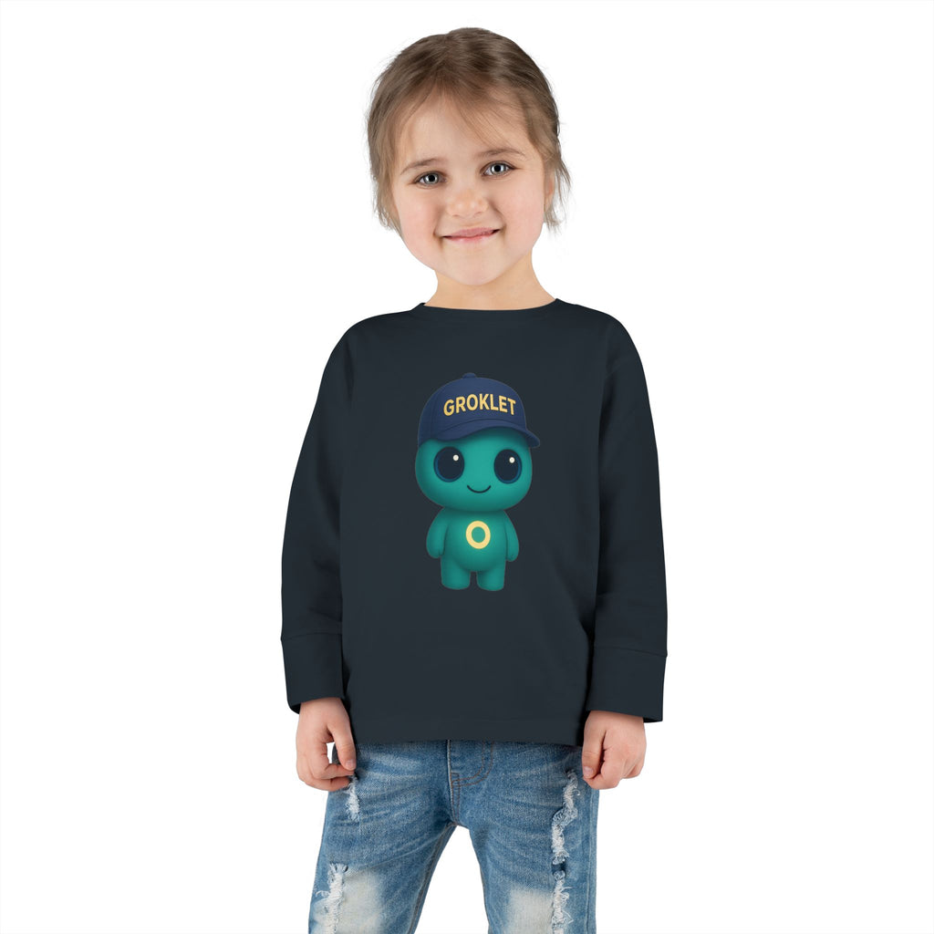 Groklet Kid Tee — Cute Alien Toddler Long Sleeve Shirt